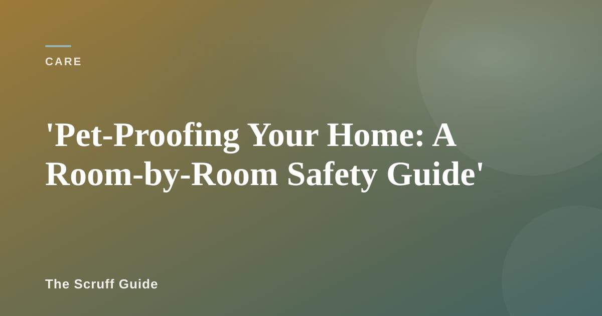 Puppy and kitten sitting together in a safely pet-proofed living room